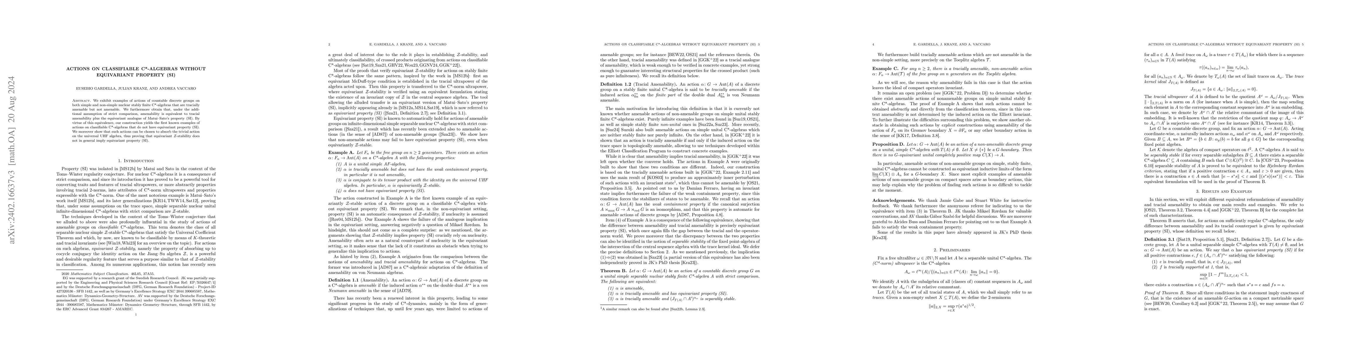 Thumbnail for Actions on classifiable C*-algebras without equivariant property (SI)
