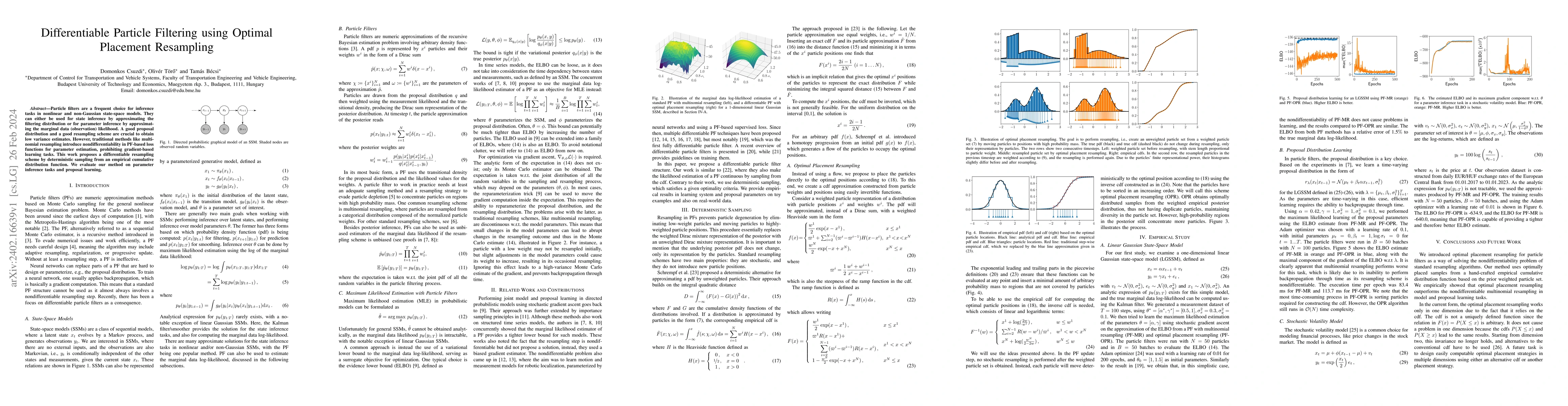 Thumbnail for Differentiable Particle Filtering using Optimal Placement Resampling