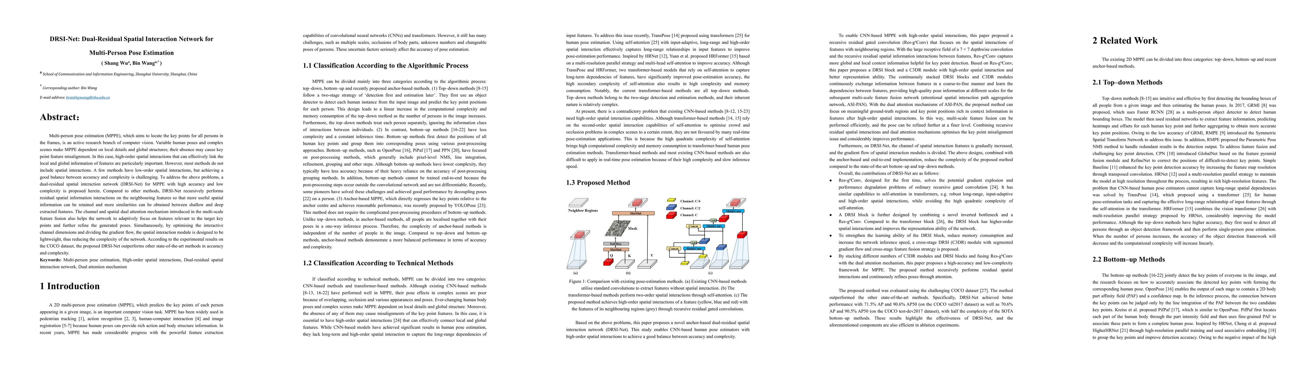 Thumbnail for DRSI-Net: Dual-Residual Spatial Interaction Network for Multi-Person
  Pose Estimation