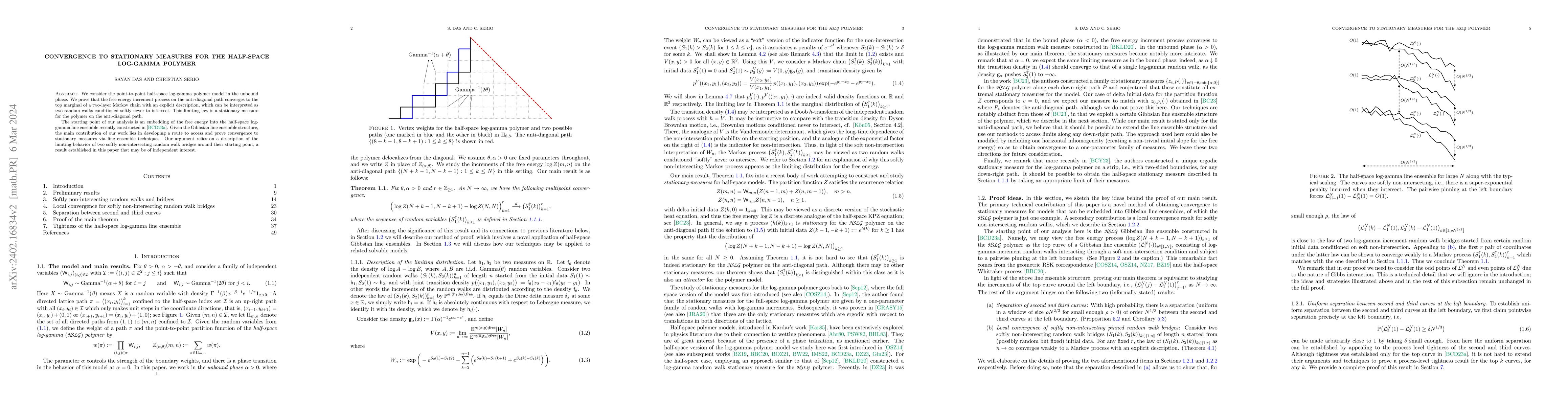 Thumbnail for Convergence to stationary measures for the half-space log-gamma polymer