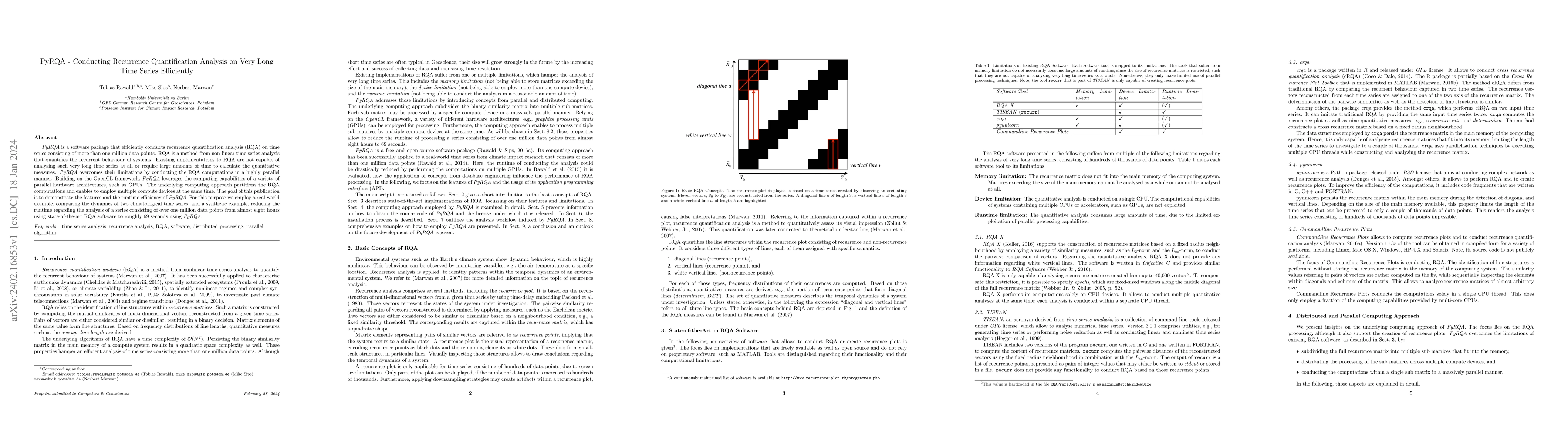 Thumbnail for PyRQA -- Conducting Recurrence Quantification Analysis on Very Long Time
  Series Efficiently