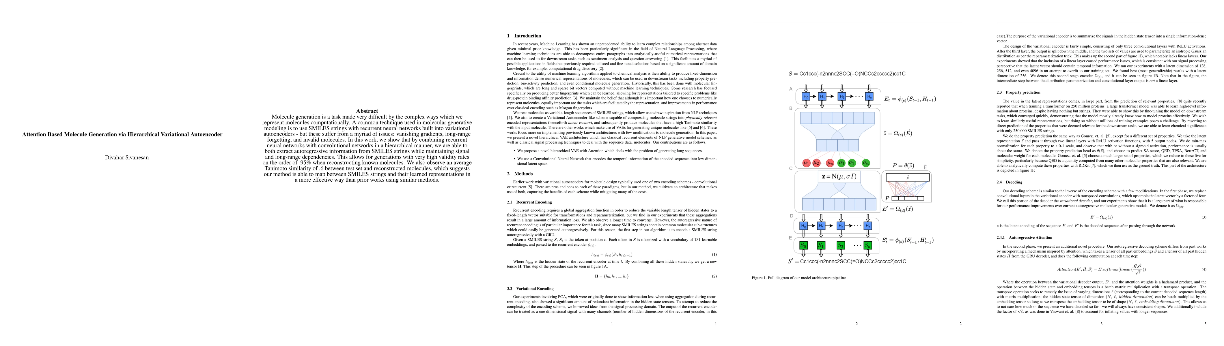Thumbnail for Attention Based Molecule Generation via Hierarchical Variational
  Autoencoder