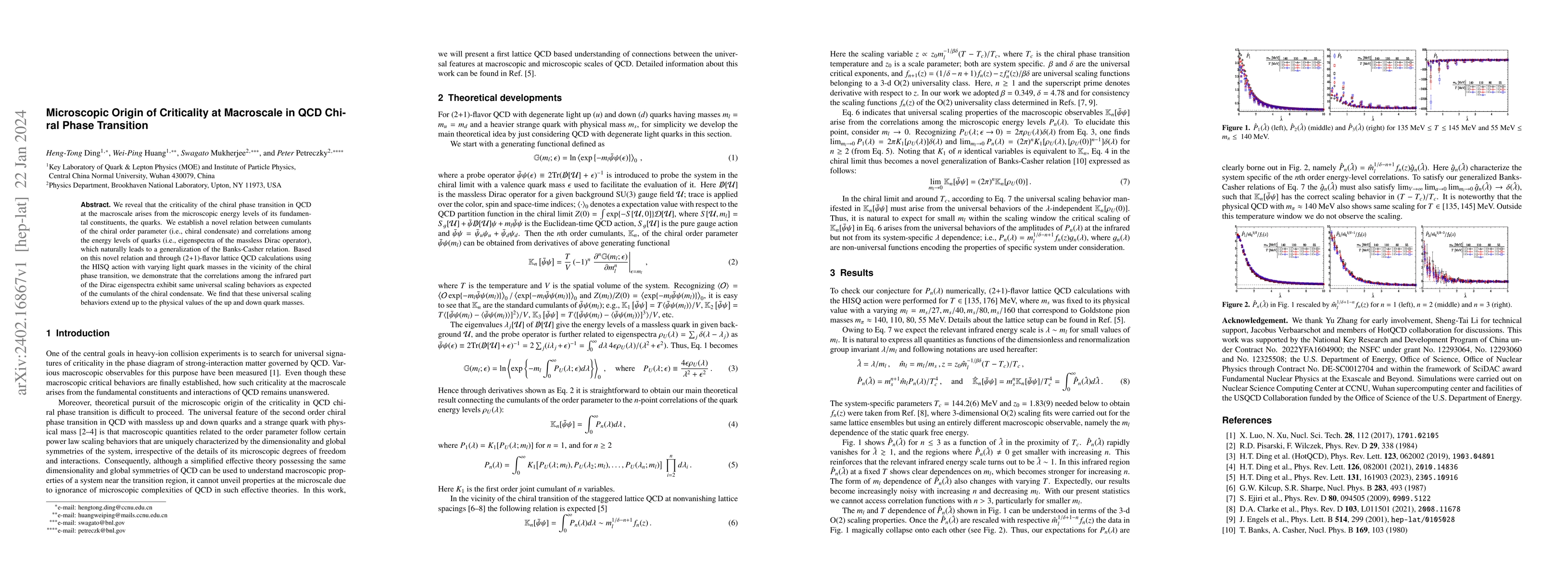 Thumbnail for Microscopic Origin of Criticality at Macroscale in QCD Chiral Phase
  Transition