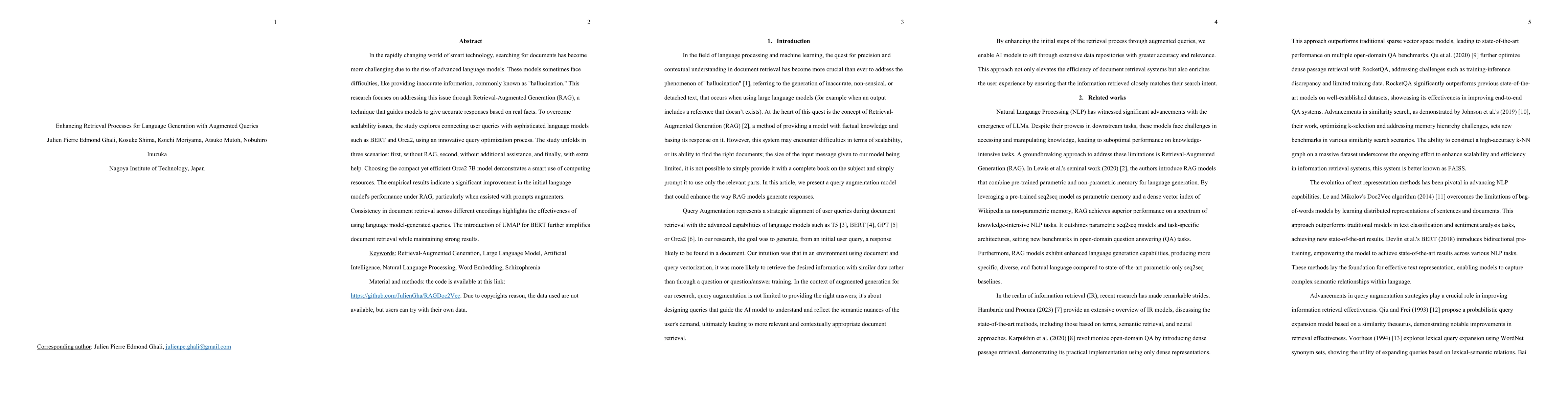 Thumbnail for Enhancing Retrieval Processes for Language Generation with Augmented
  Queries