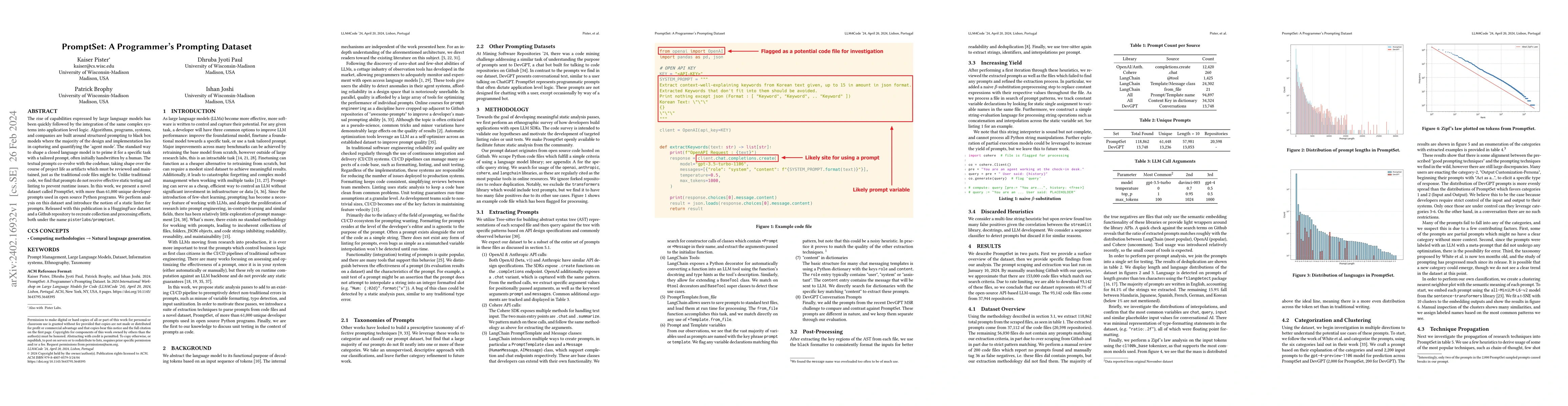 Thumbnail for PromptSet: A Programmer's Prompting Dataset