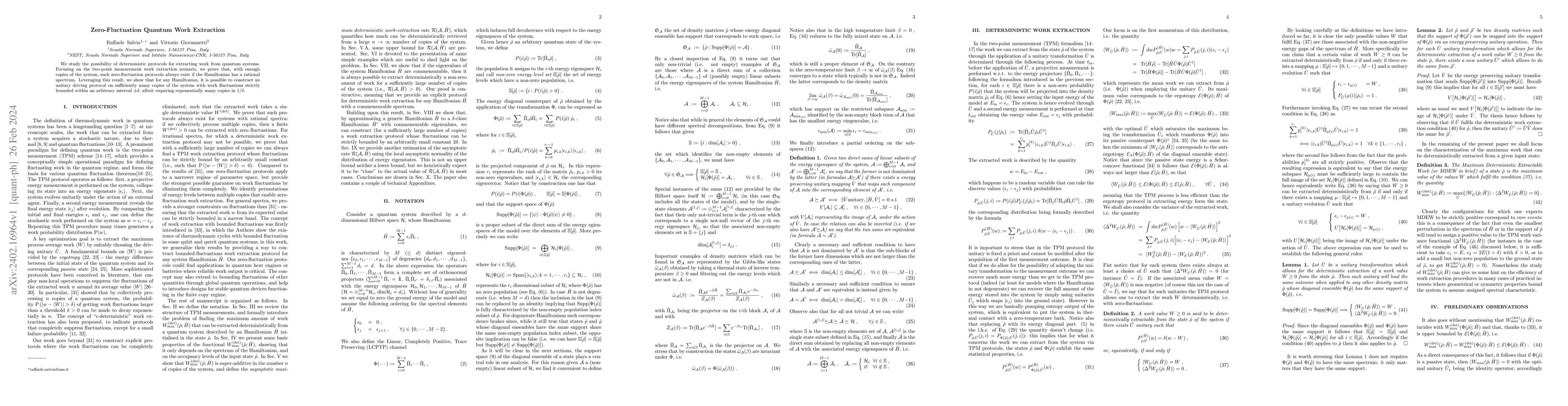 Thumbnail for Zero-Fluctuation Quantum Work Extraction