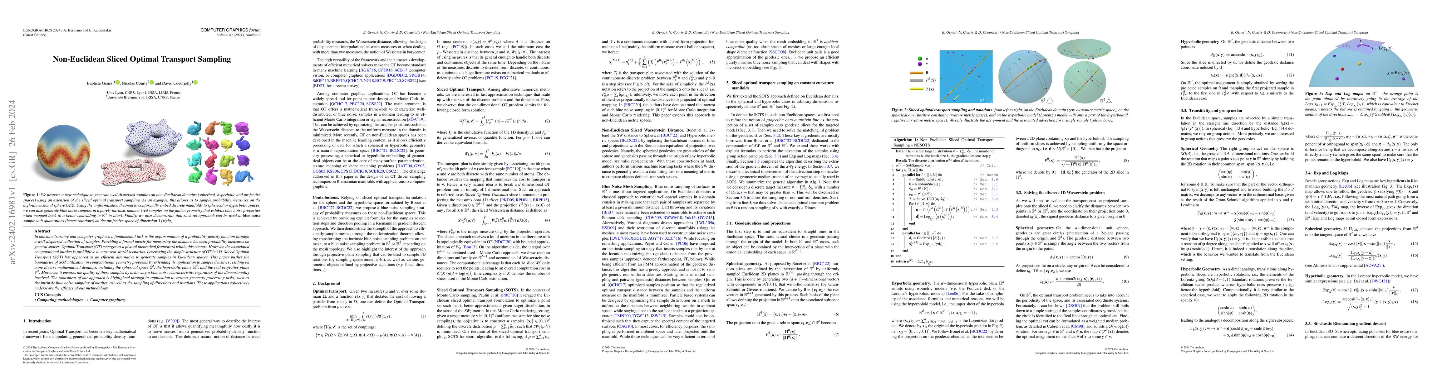 Thumbnail for Non-Euclidean Sliced Optimal Transport Sampling