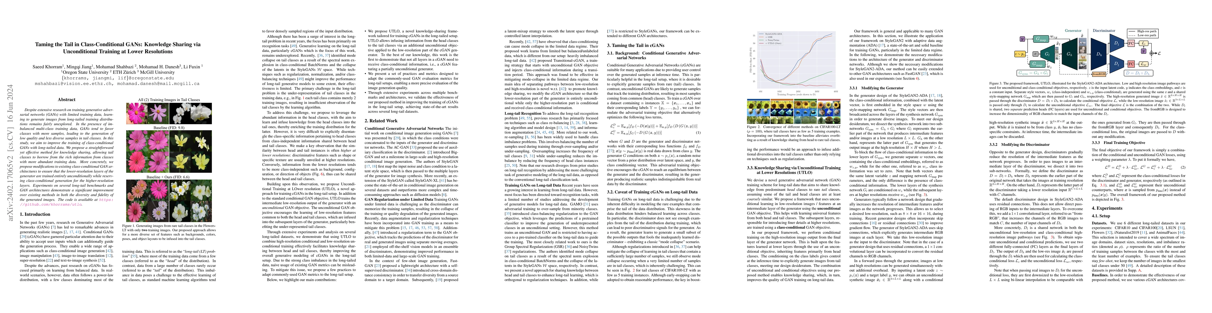 Thumbnail for Taming the Tail in Class-Conditional GANs: Knowledge Sharing via
  Unconditional Training at Lower Resolutions