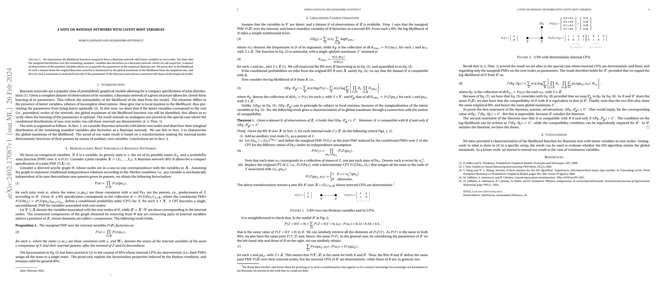 Thumbnail for A Note on Bayesian Networks with Latent Root Variables