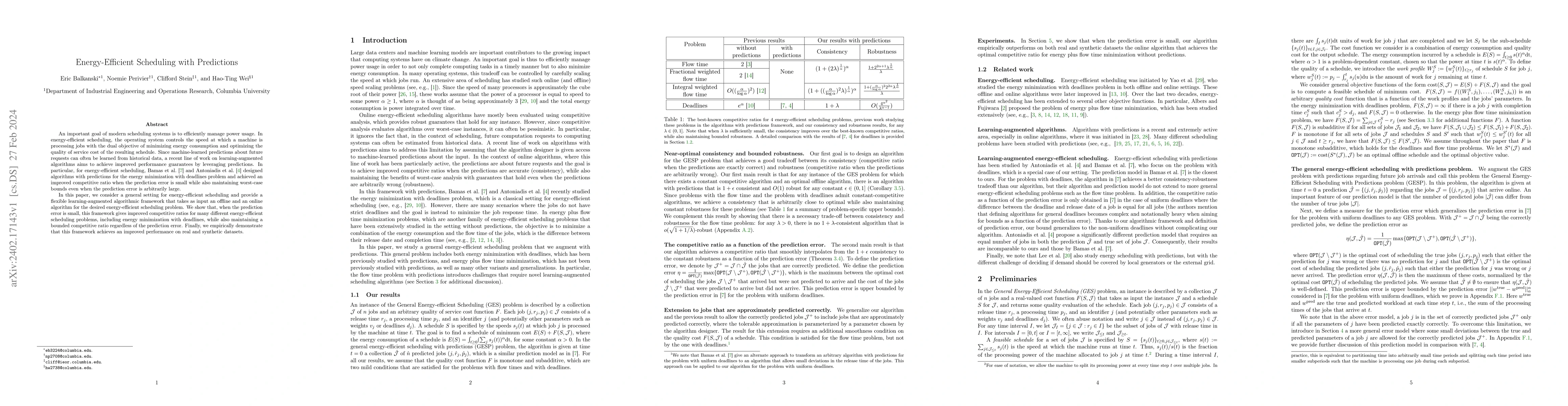 Thumbnail for Energy-Efficient Scheduling with Predictions