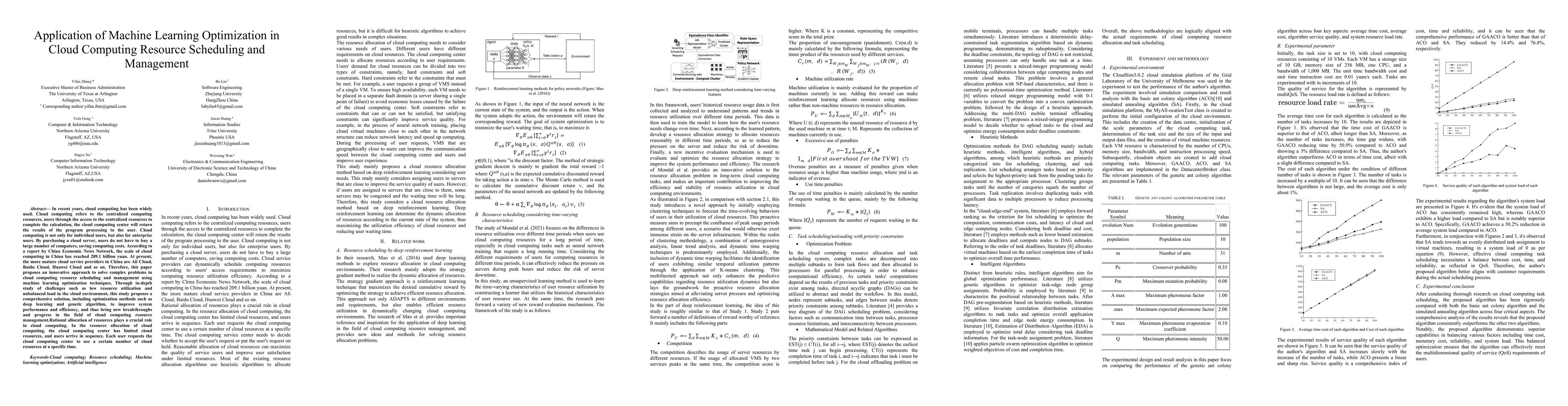 Thumbnail for Application of Machine Learning Optimization in Cloud Computing Resource
  Scheduling and Management