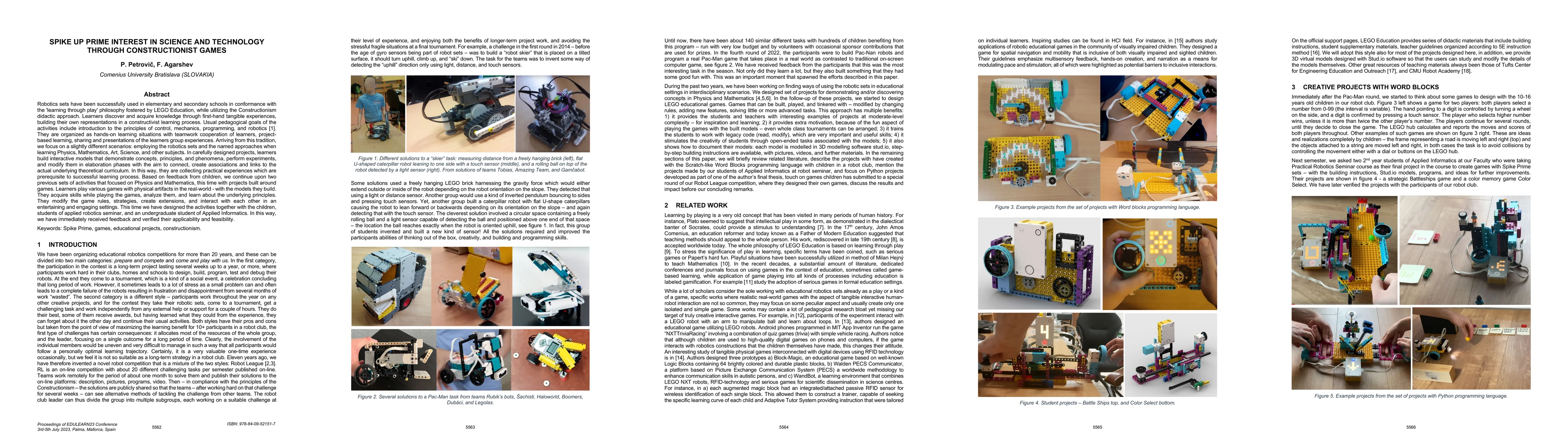 Thumbnail for Spike up Prime Interest in Science and Technology through
  Constructionist Games