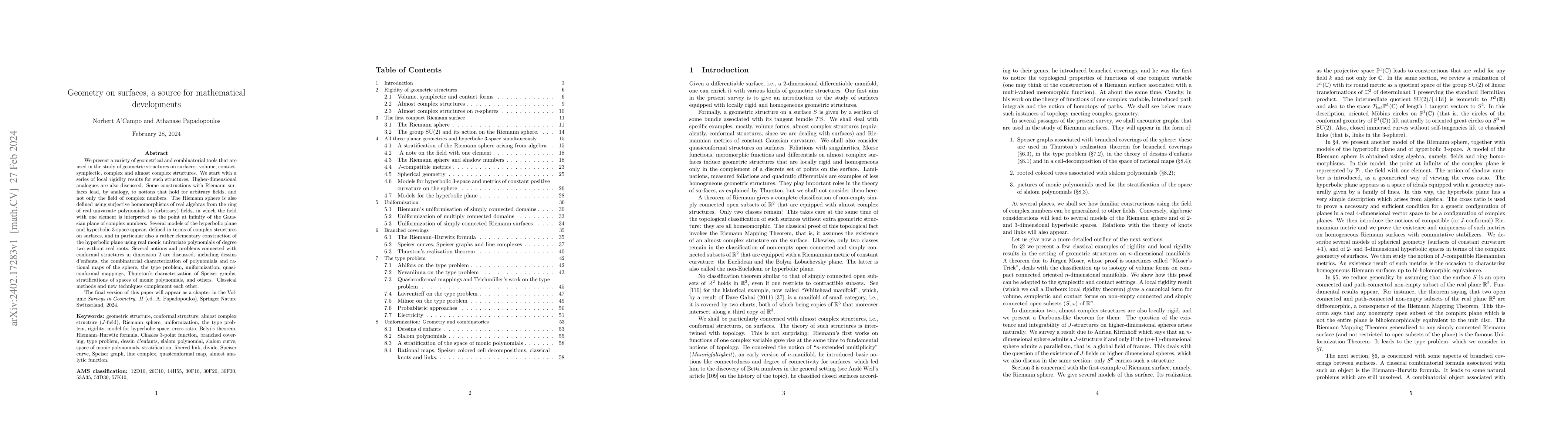 Thumbnail for Geometry on surfaces, a source for mathematical developments