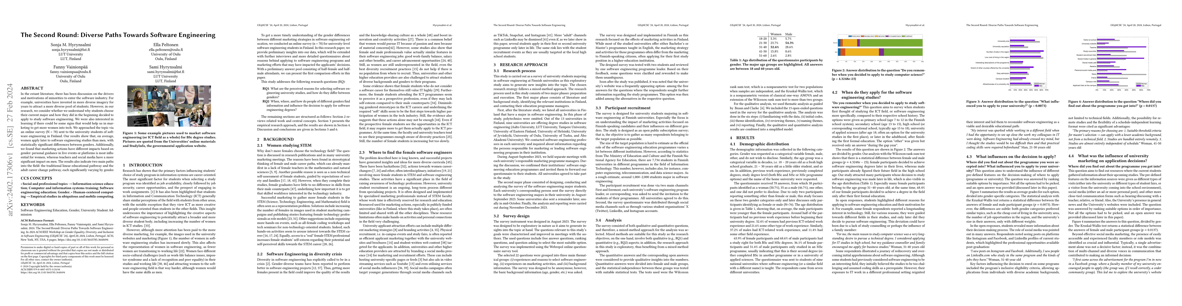 Thumbnail for The Second Round: Diverse Paths Towards Software Engineering