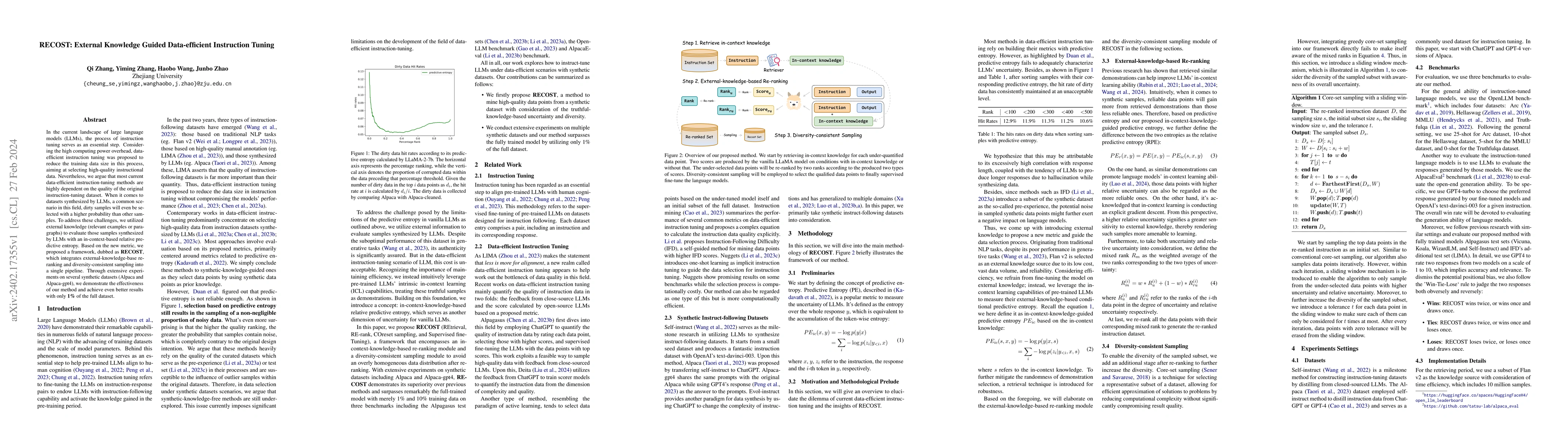 Thumbnail for RECOST: External Knowledge Guided Data-efficient Instruction Tuning