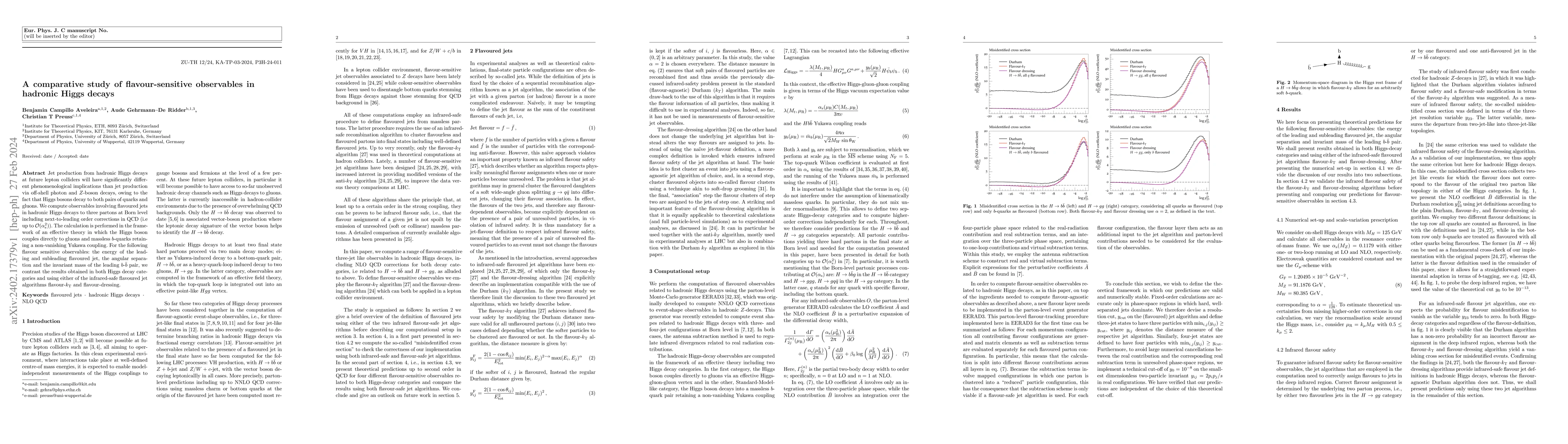 Thumbnail for A comparative study of flavour-sensitive observables in hadronic Higgs
  decays