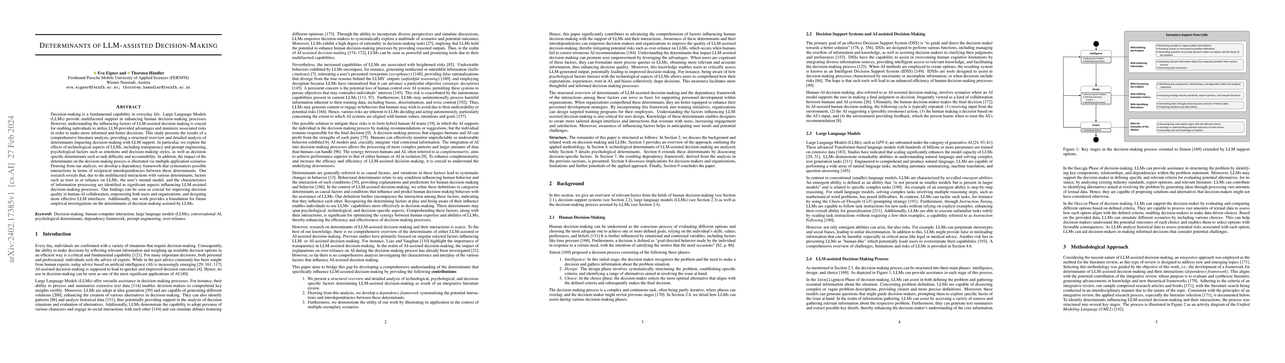 Thumbnail for Determinants of LLM-assisted Decision-Making