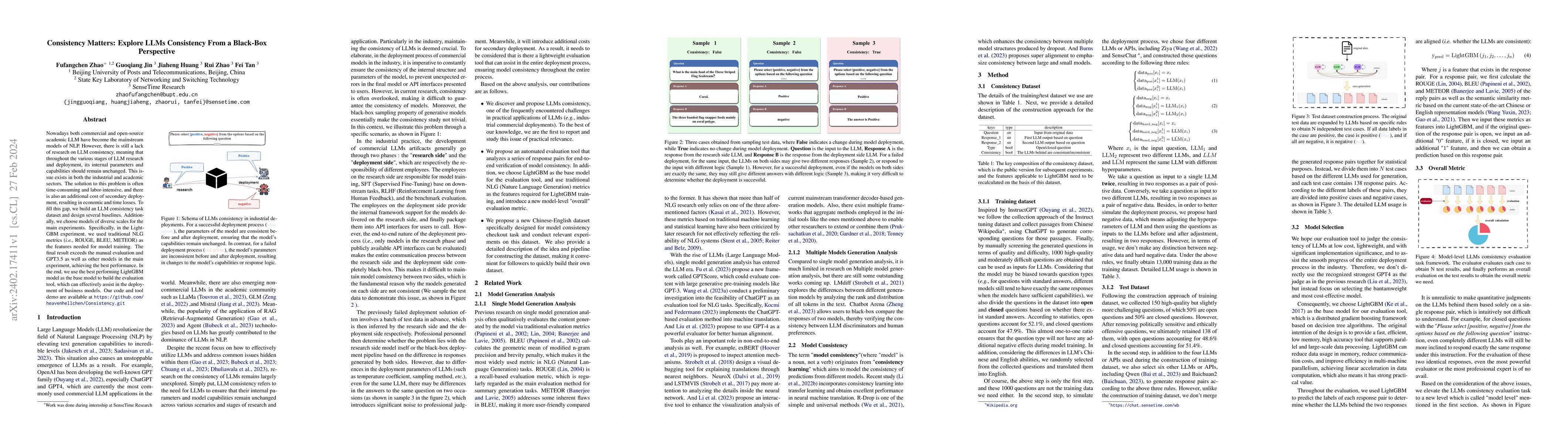 Thumbnail for Consistency Matters: Explore LLMs Consistency From a Black-Box
  Perspective
