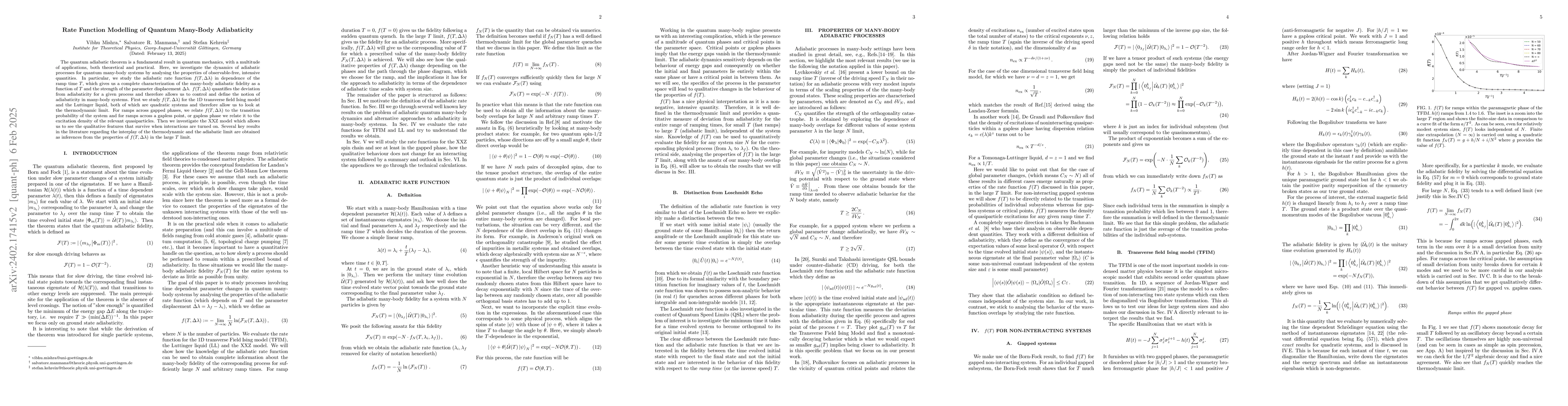 Thumbnail for Rate Function Modelling of Quantum Many-Body Adiabaticity