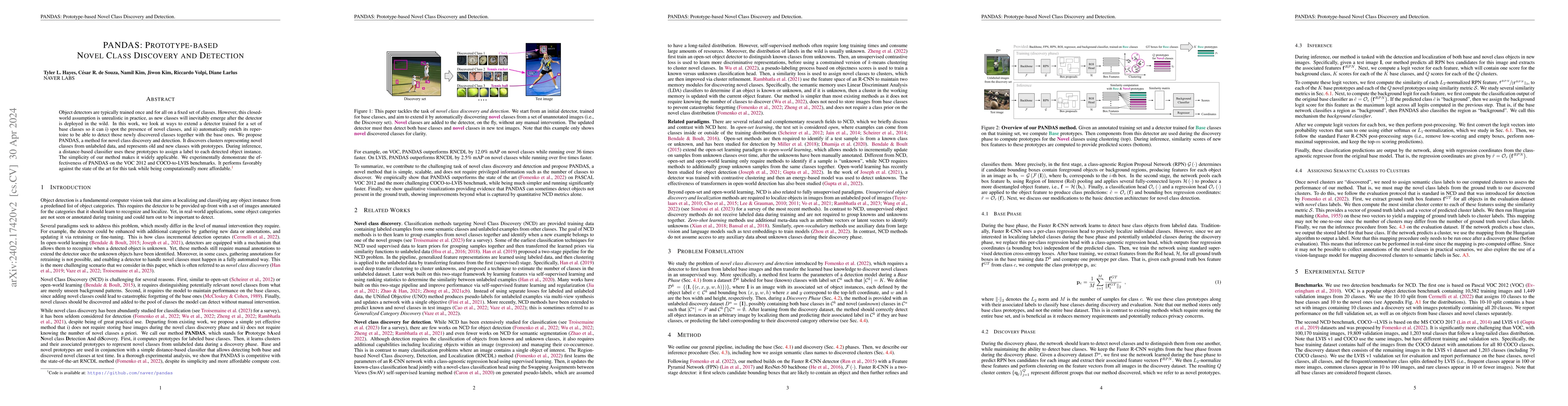 Thumbnail for PANDAS: Prototype-based Novel Class Discovery and Detection