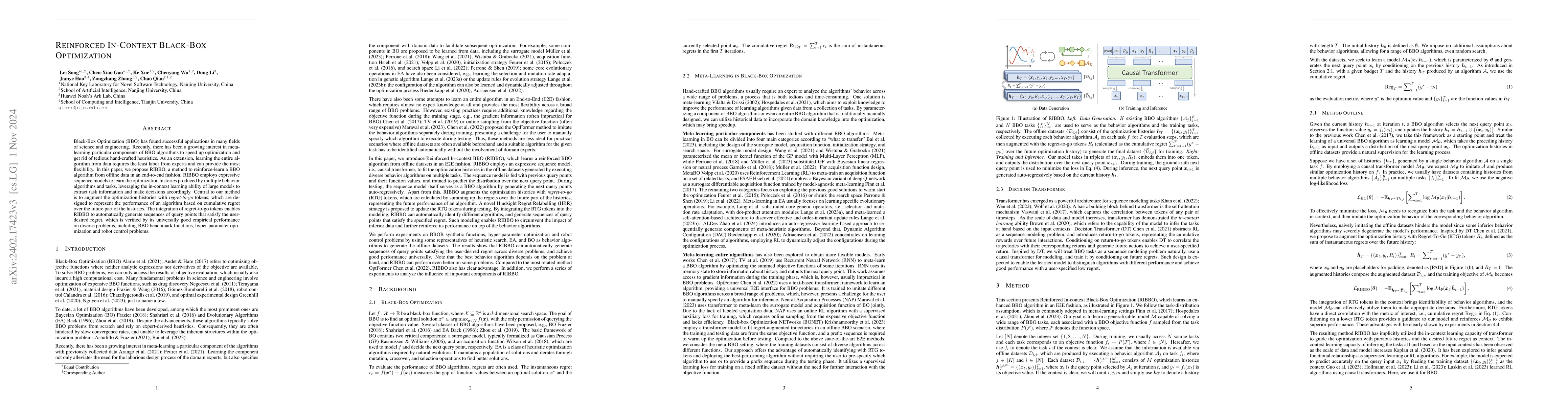 Thumbnail for Reinforced In-Context Black-Box Optimization