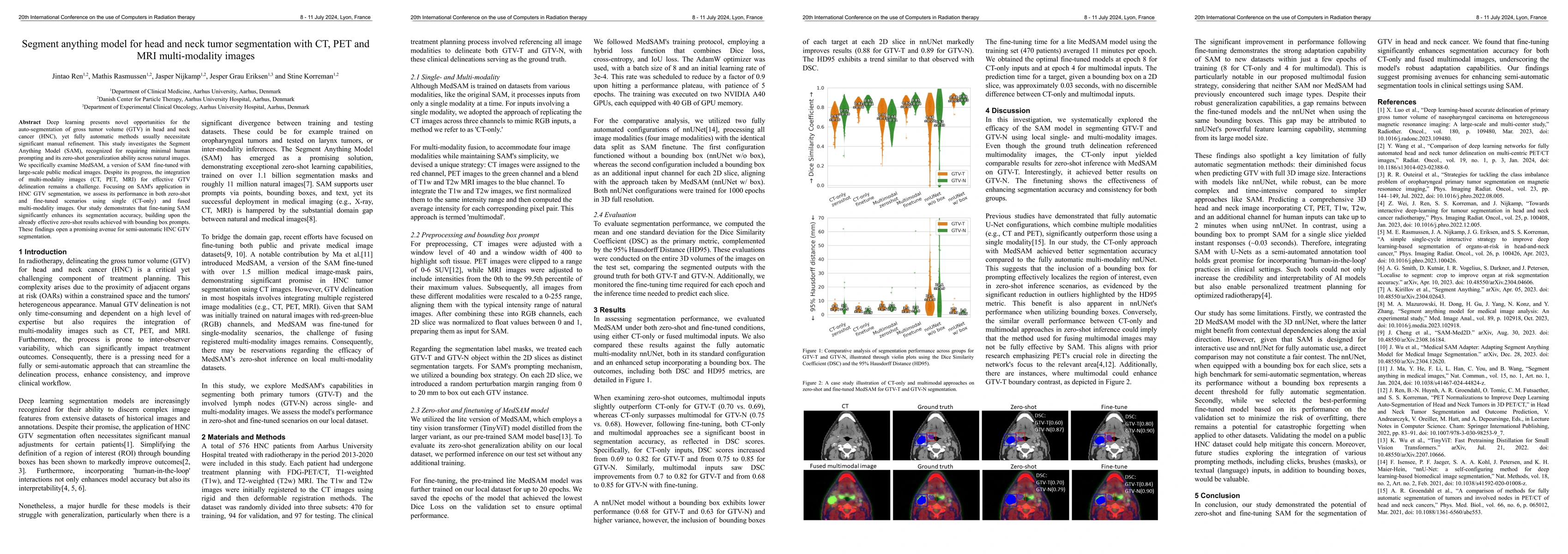 Thumbnail for Segment anything model for head and neck tumor segmentation with CT, PET
  and MRI multi-modality images