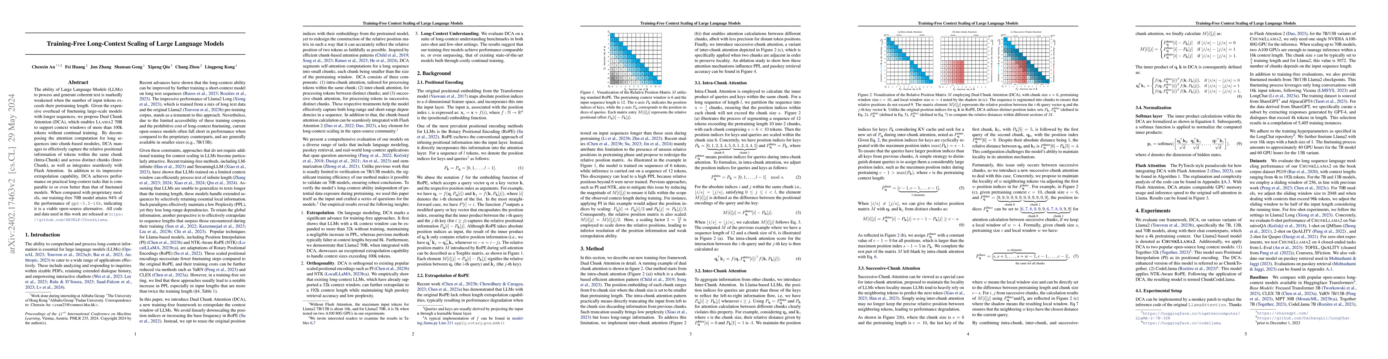Thumbnail for Training-Free Long-Context Scaling of Large Language Models