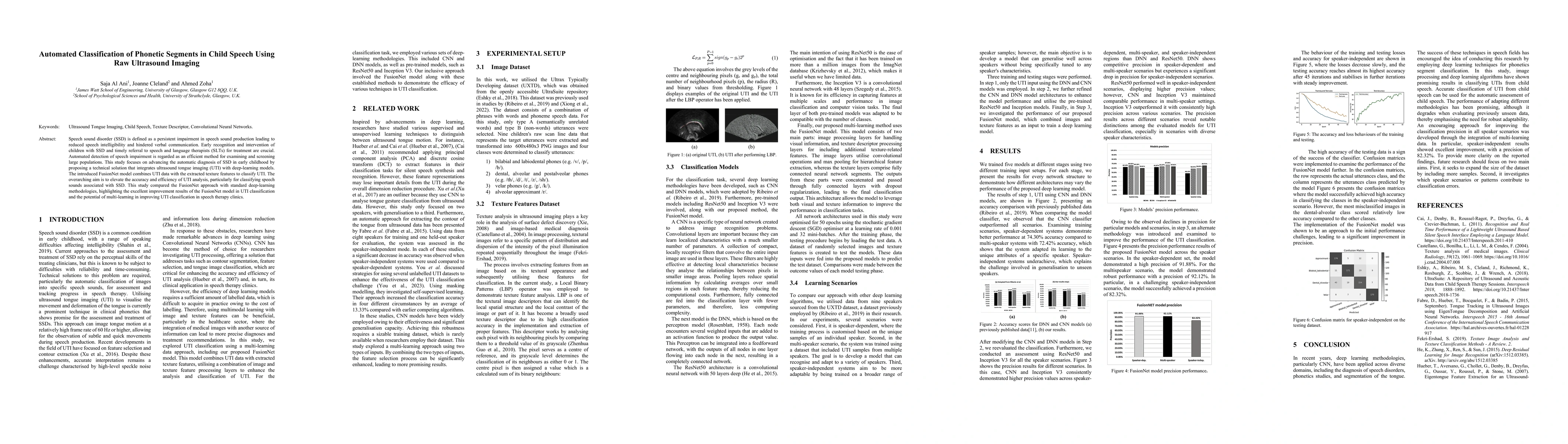 Thumbnail for Automated Classification of Phonetic Segments in Child Speech Using Raw
  Ultrasound Imaging