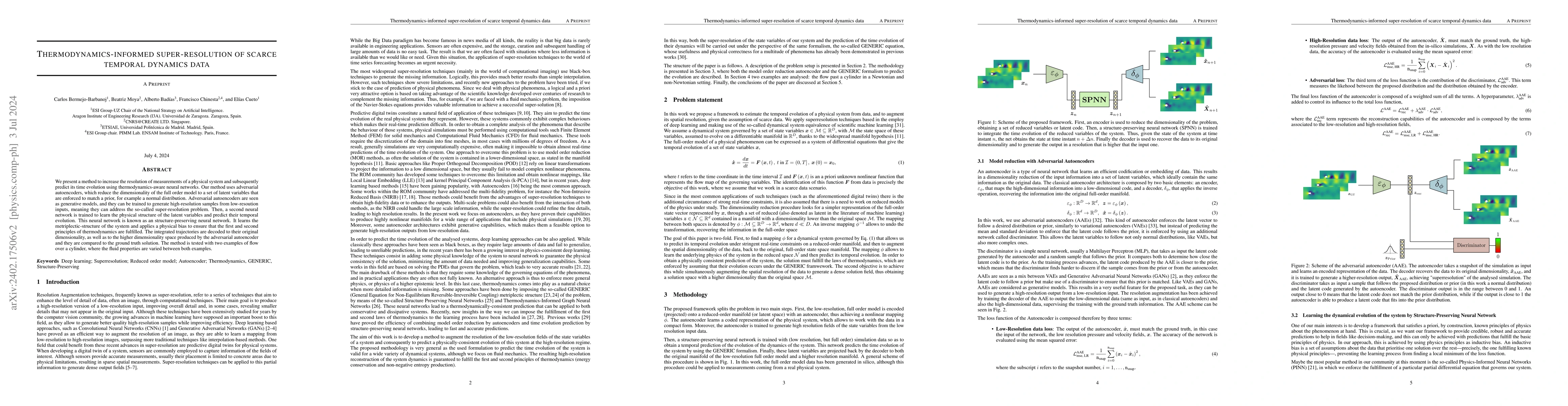 Thumbnail for Thermodynamics-informed super-resolution of scarce temporal dynamics
  data