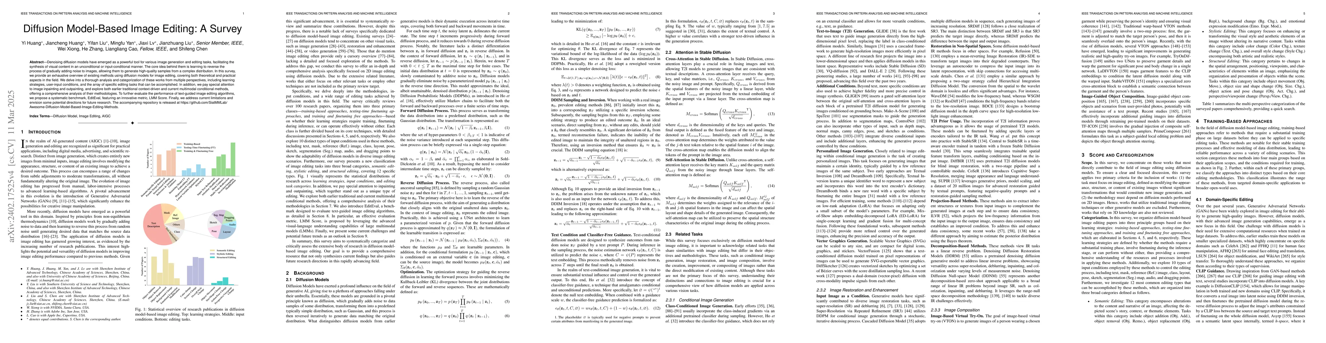 Thumbnail for Diffusion Model-Based Image Editing: A Survey