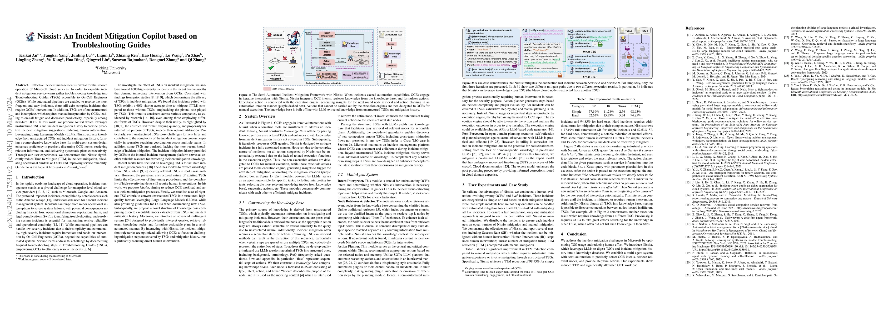 Thumbnail for Nissist: An Incident Mitigation Copilot based on Troubleshooting Guides