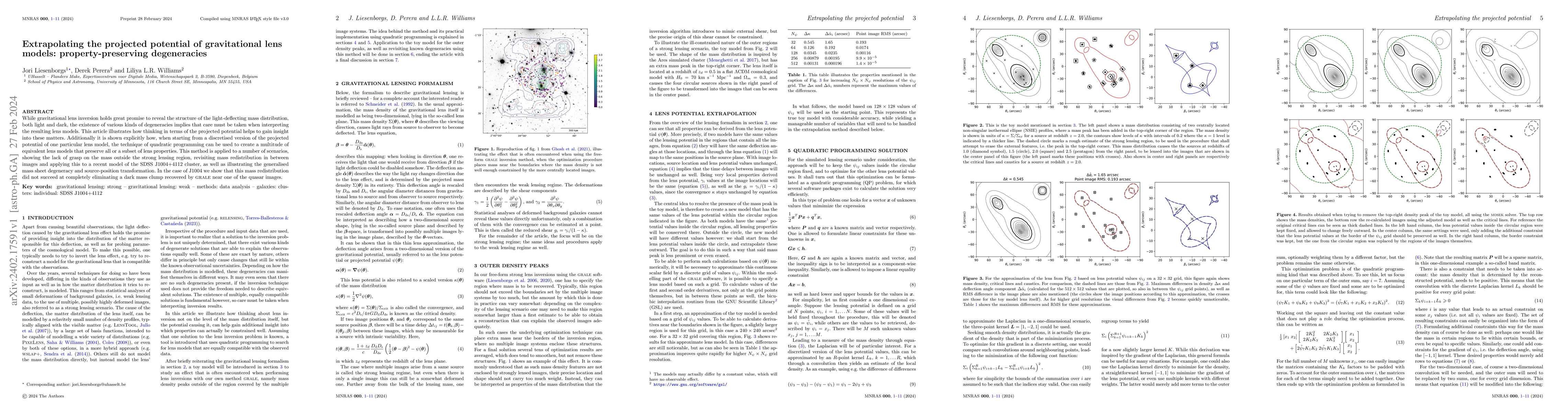 Thumbnail for Extrapolating the projected potential of gravitational lens models:
  property-preserving degeneracies