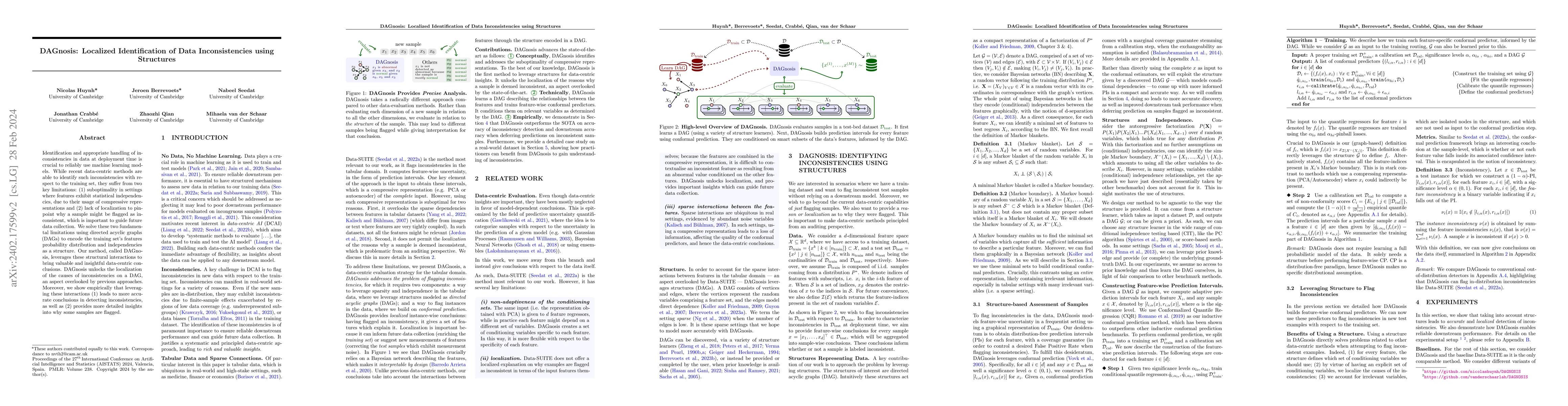 Thumbnail for DAGnosis: Localized Identification of Data Inconsistencies using
  Structures