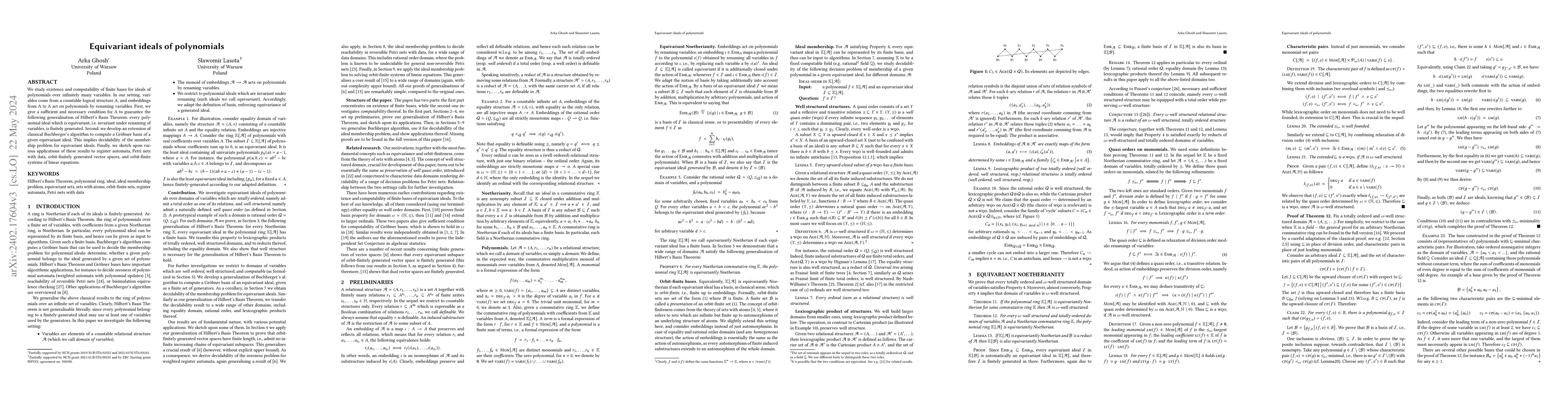 Thumbnail for Equivariant ideals of polynomials