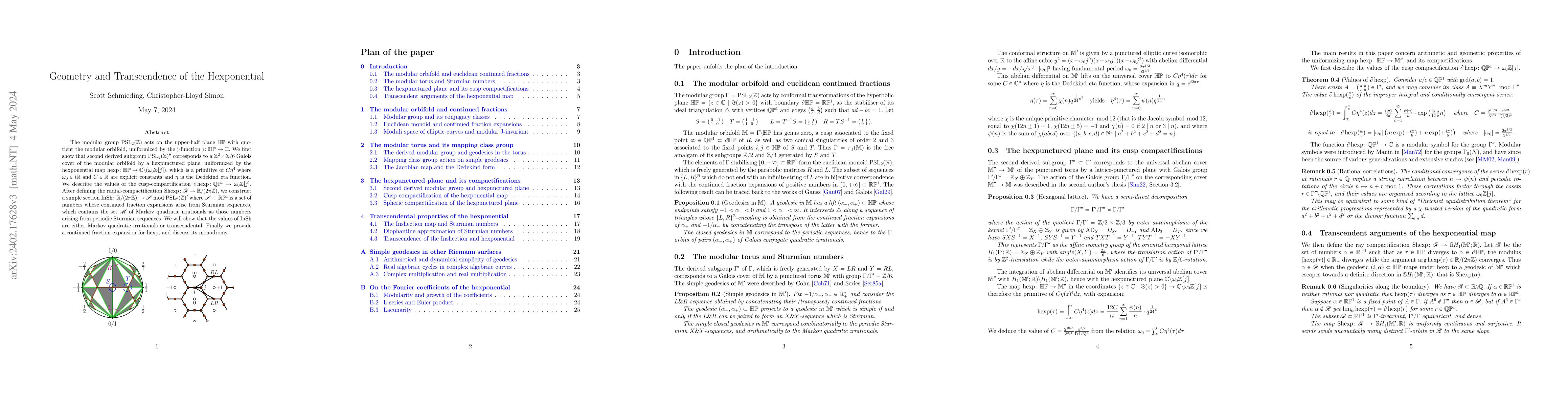 Thumbnail for Geometry and Transcendence of the Hexponential