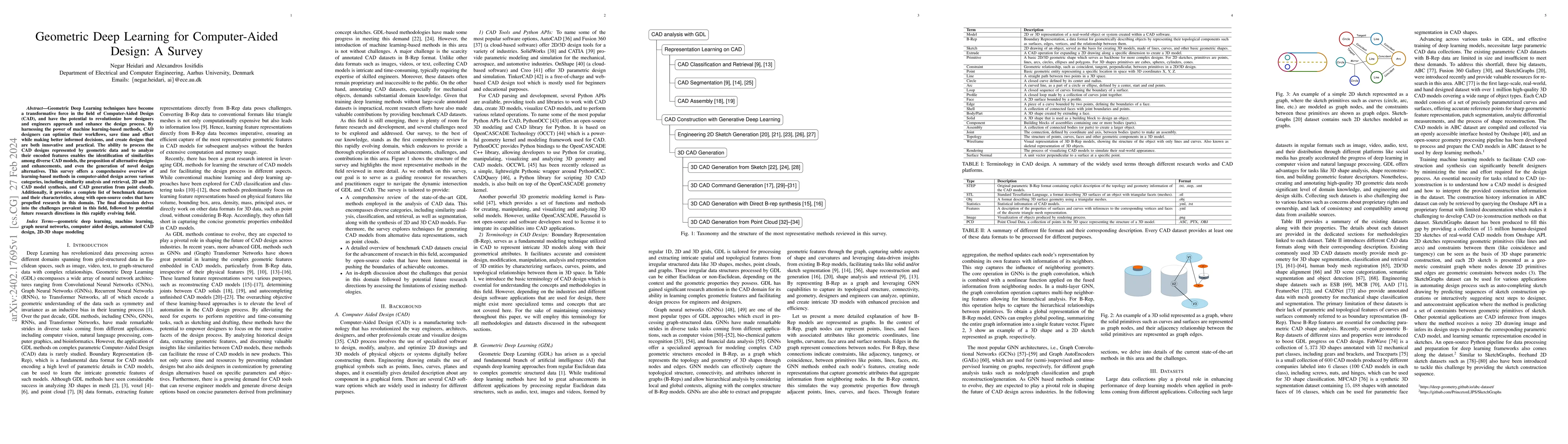 Thumbnail for Geometric Deep Learning for Computer-Aided Design: A Survey