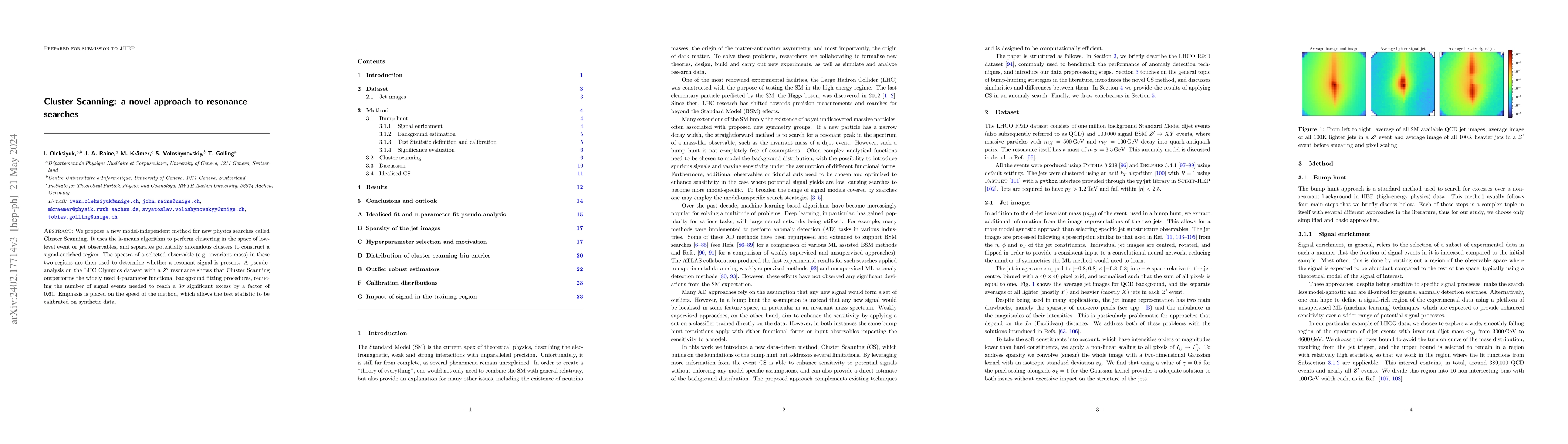 Thumbnail for Cluster Scanning: a novel approach to resonance searches