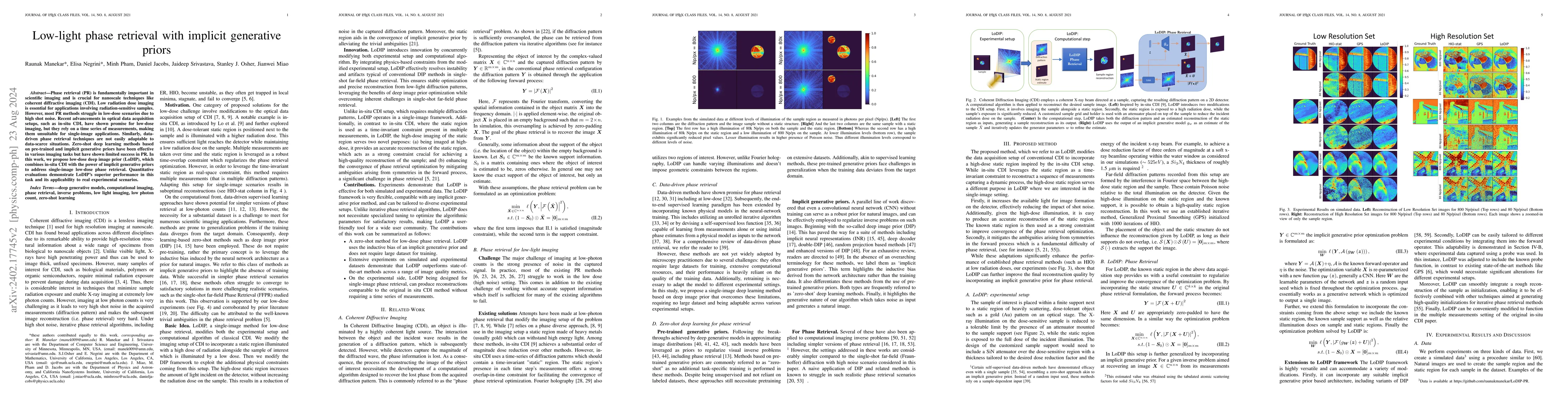 Thumbnail for LoDIP: Low light phase retrieval with deep image prior