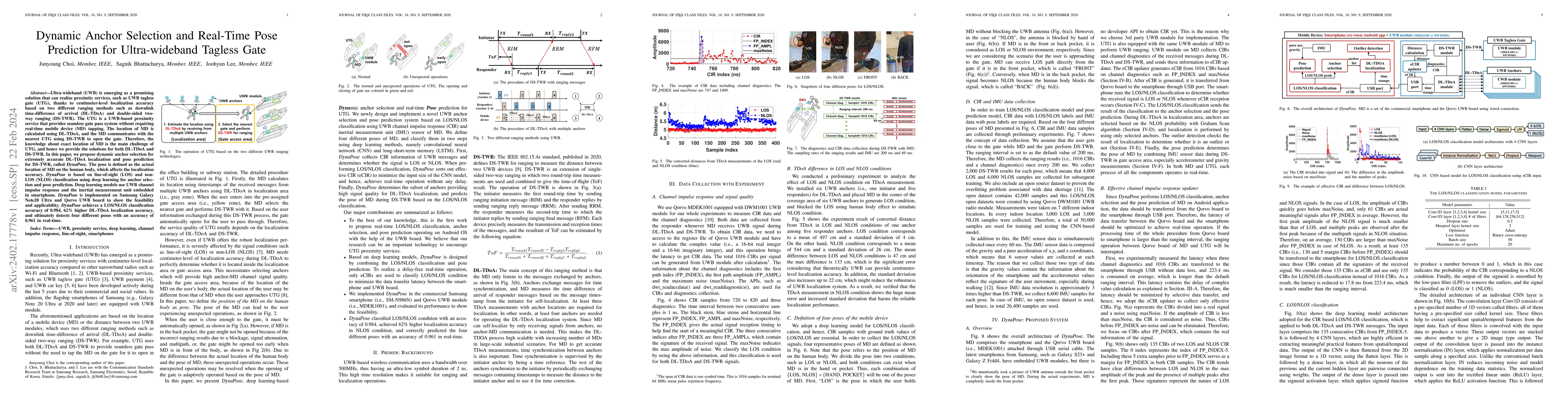 Thumbnail for Dynamic Anchor Selection and Real-Time Pose Prediction for
  Ultra-wideband Tagless Gate