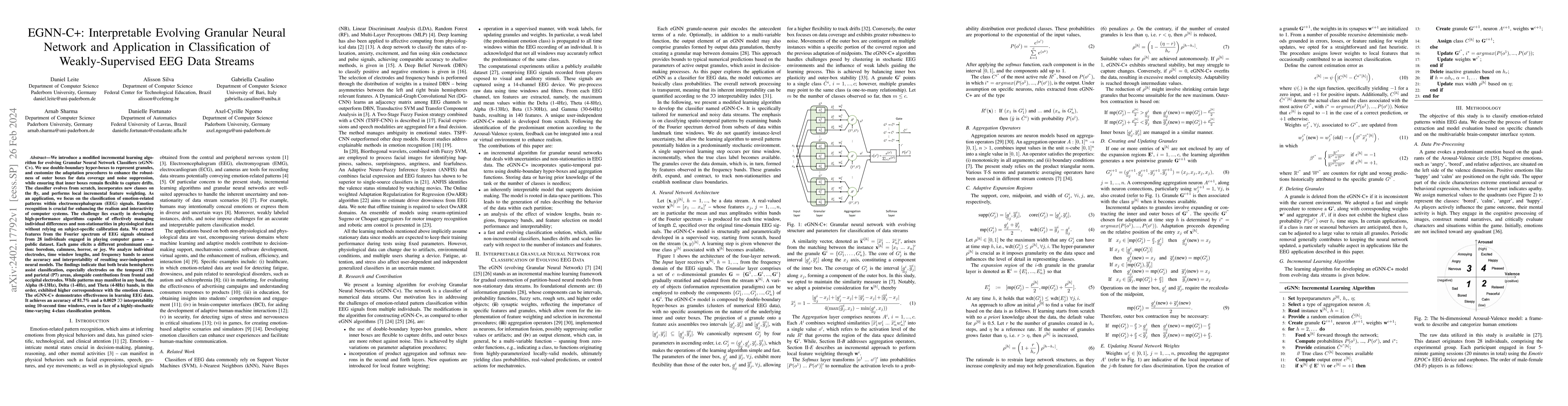 Thumbnail for EGNN-C+: Interpretable Evolving Granular Neural Network and Application
  in Classification of Weakly-Supervised EEG Data Streams