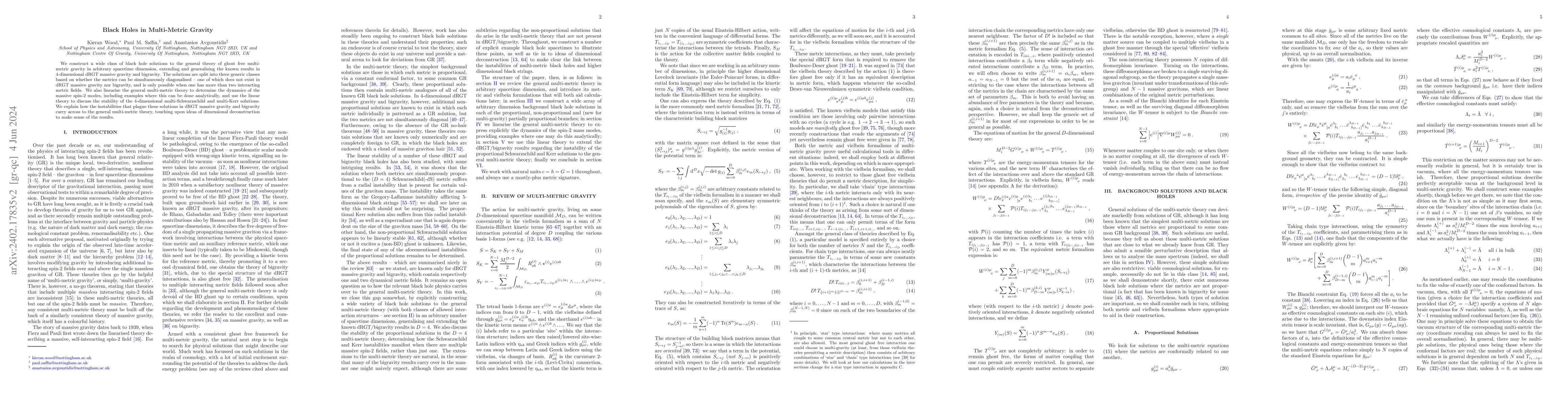 Thumbnail for Black Holes in Multi-Metric Gravity