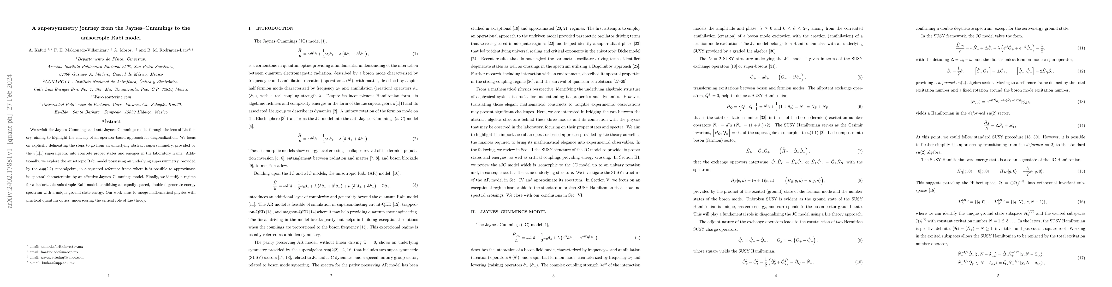 Thumbnail for A supersymmetry journey from the Jaynes-Cummings to the anisotropic Rabi
  model