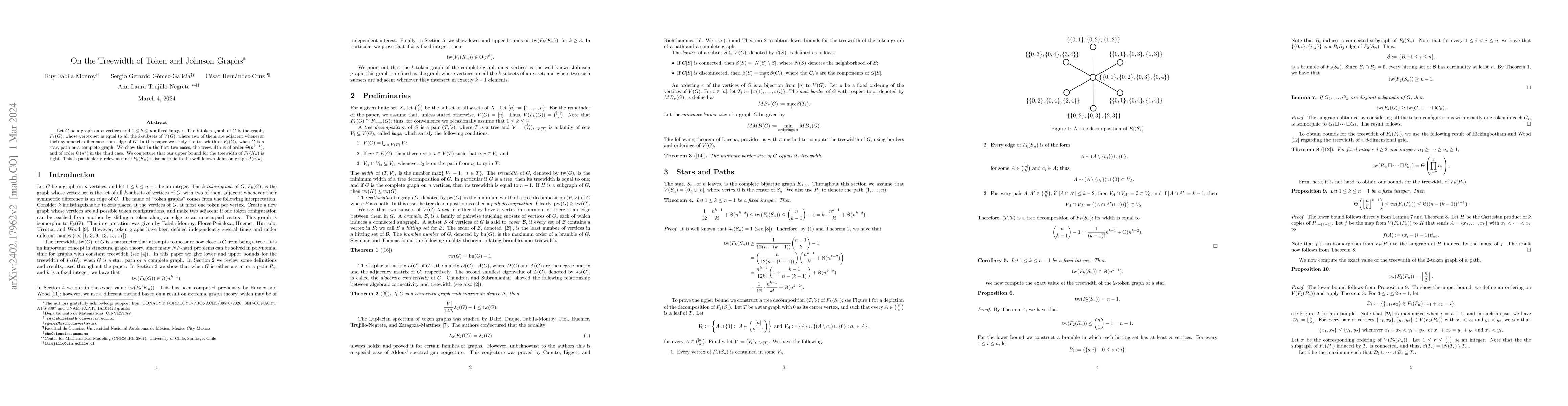 Thumbnail for On the Treewidth of Token and Johnson Graphs