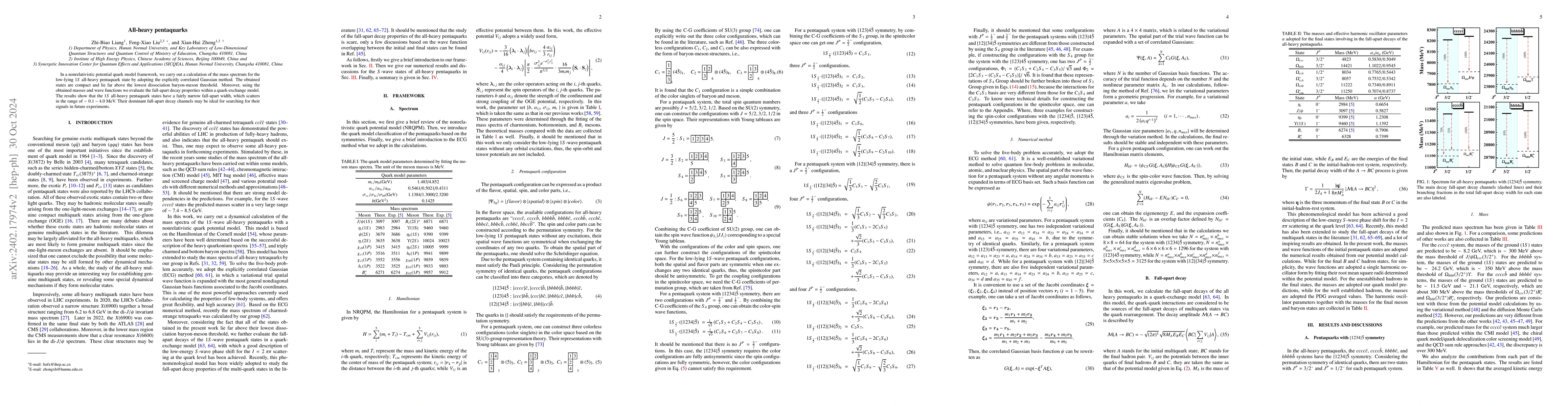 Thumbnail for All-heavy pentaquarks in a nonrelativistic potential quark model