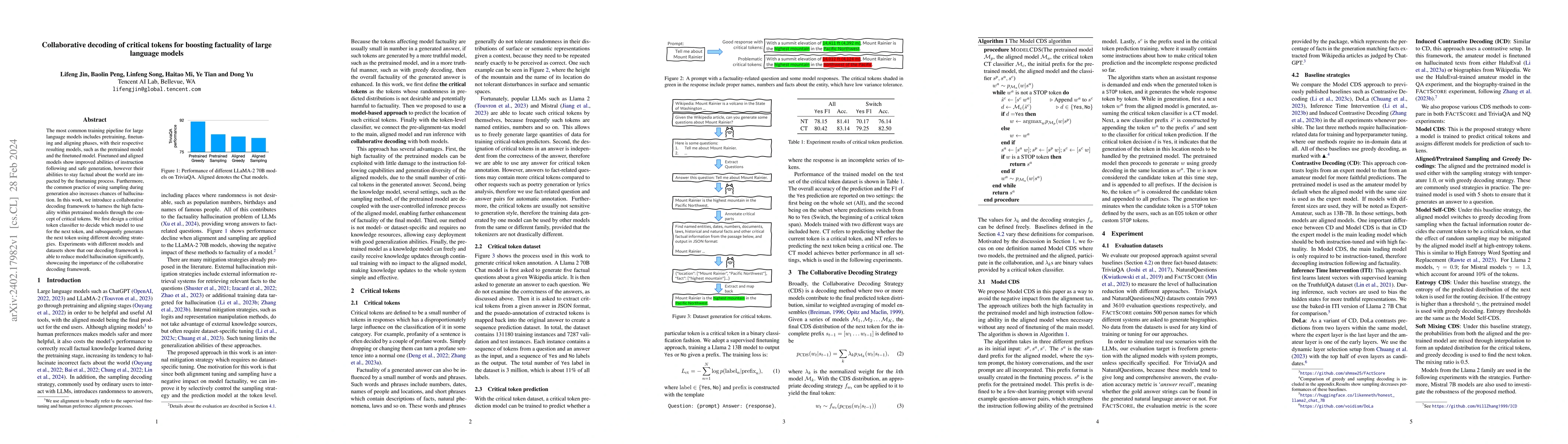 Thumbnail for Collaborative decoding of critical tokens for boosting factuality of
  large language models