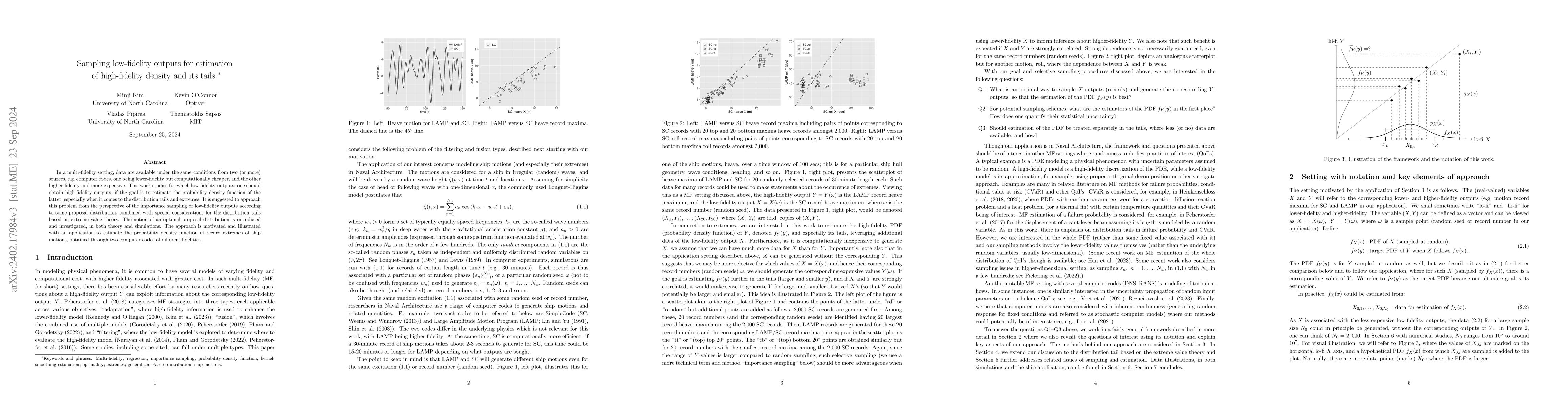 Thumbnail for Sampling low-fidelity outputs for estimation of high-fidelity density
  and its tails