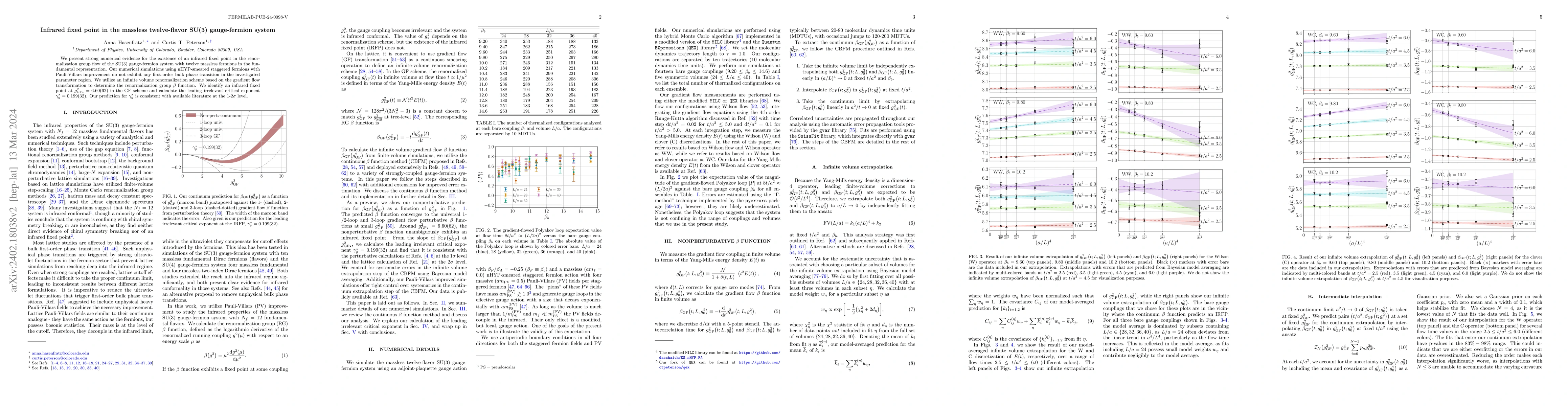Thumbnail for Infrared fixed point in the massless twelve-flavor SU(3) gauge-fermion
  system