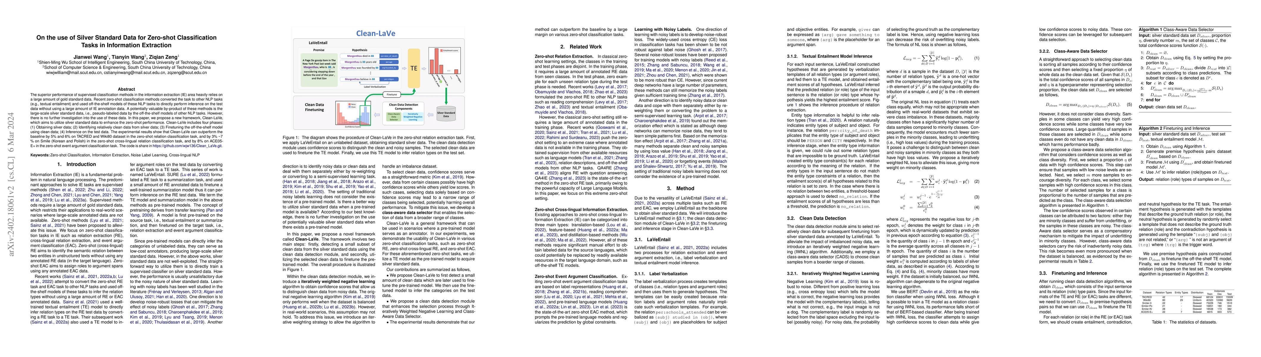 Thumbnail for On the use of Silver Standard Data for Zero-shot Classification Tasks in
  Information Extraction