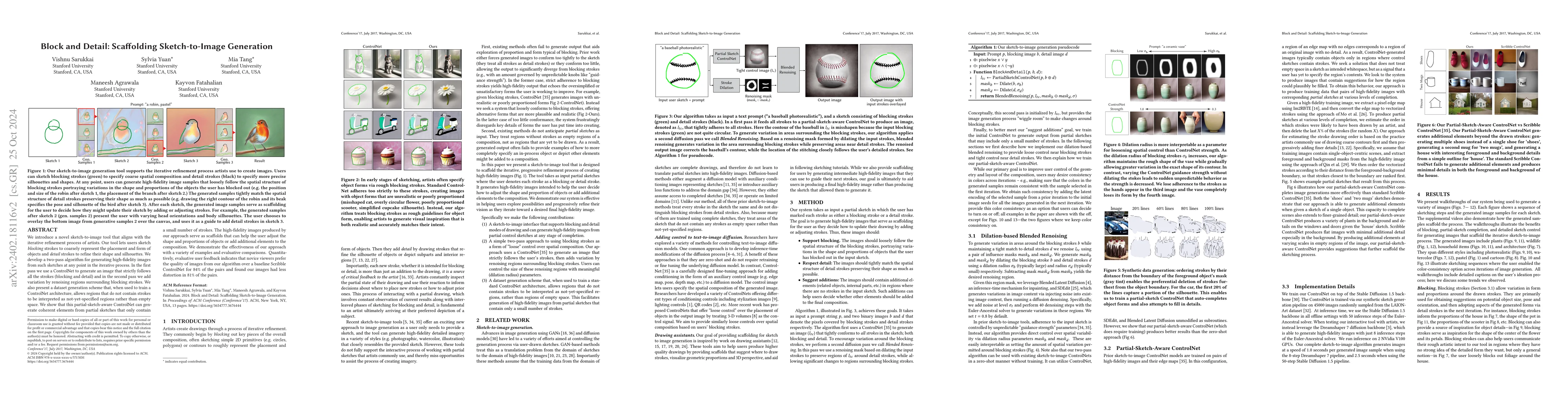 Thumbnail for Block and Detail: Scaffolding Sketch-to-Image Generation
