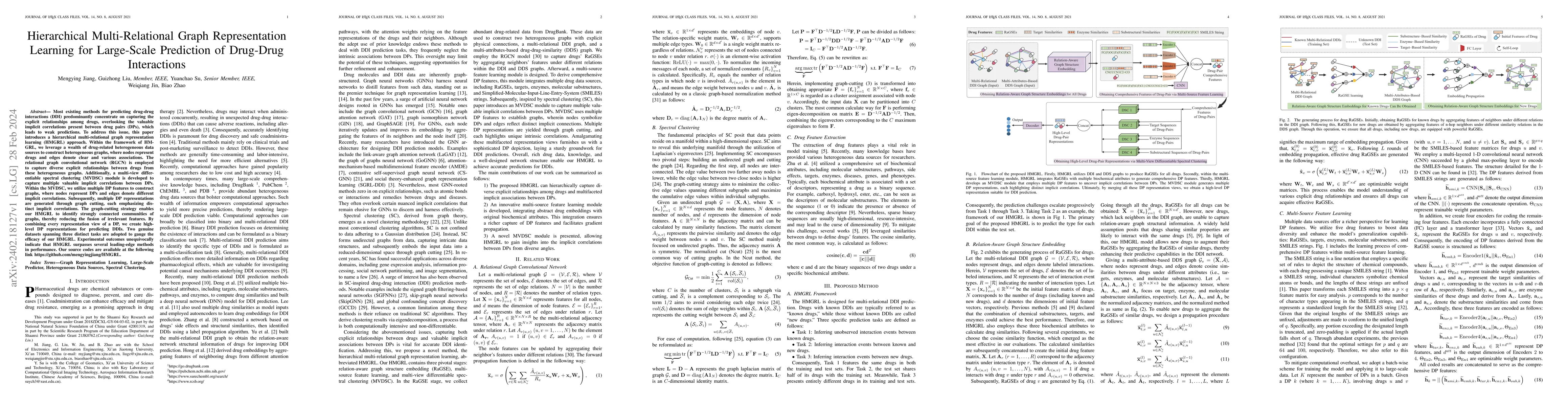 Thumbnail for Hierarchical Multi-Relational Graph Representation Learning for
  Large-Scale Prediction of Drug-Drug Interactions